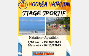 Stage Sportif - 7/10 ans et 11 et + 