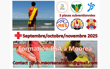 Formation BSA/BNSSA sur Moorea 2025