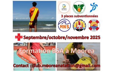 Formation BSA/BNSSA sur Moorea 2025