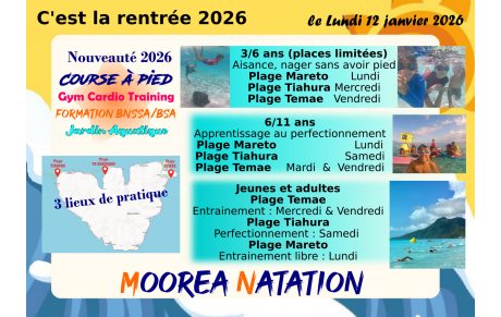 🌈Lundi 12 janvier c'est la rentrée du club🏊