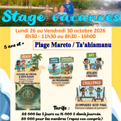 Stage vacances